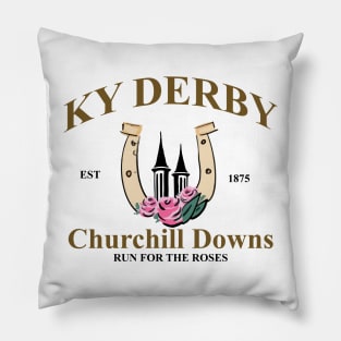 Kentucky 150 Years Of Winners, Run For The Roses, Kentucky Horse Racing, Racing Kentucky, KY Derby Celebrating (2 Sided) Pillow