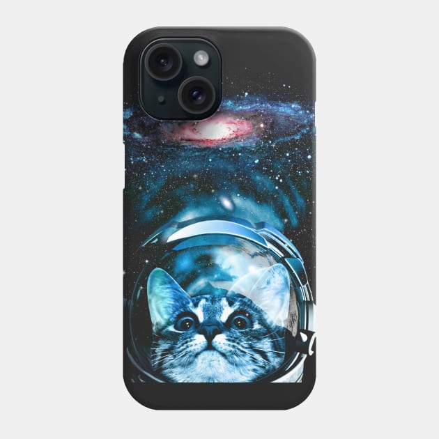 Cosmos Cat Version 2 Phone Case by clingcling