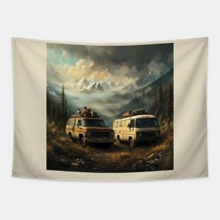 Into the wild inspired art Tapestry