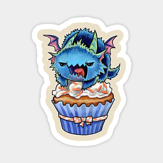 Cupcake dragon angry static Magnet by BiancaRomanStumpff