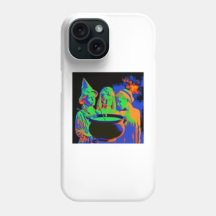 Witches Around a Cauldron Pop Art 4 Phone Case