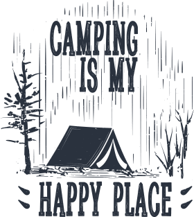 Camping is my happy place Magnet