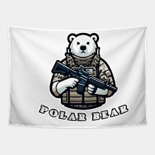 Tactical Polar Bear Tapestry