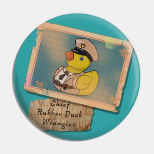 Vintage Trading Card: Chief Rubber Duck Wrangler Pin