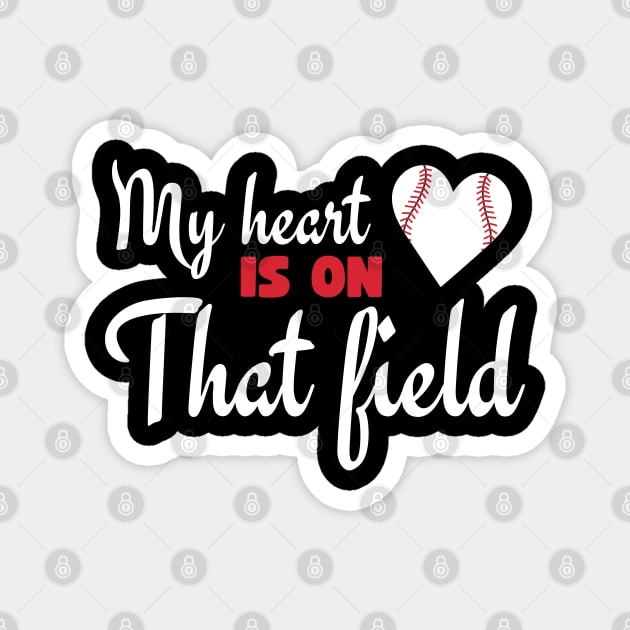 my heart is on that field Magnet by aspanguji