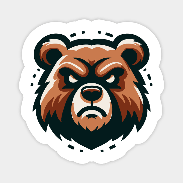 Bear & Me Magnet by Pigxel 