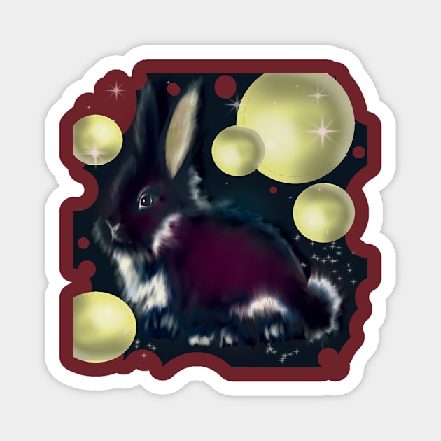 lover rabbit Magnet by Ganna_Panna