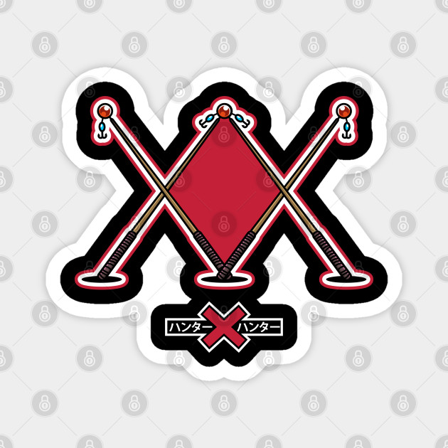 Hunter Association Logo Gon Fishing Rod Anime And Manga Magnet Teepublic Au Our boys gon fishing in florida! hunter association logo gon fishing rod