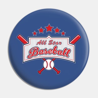 All Star Baseball Pin