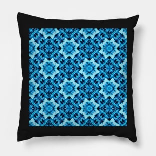 Fresh blue ivy spring pattern Pillow