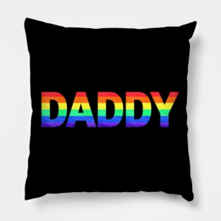 Gay Pride Month LGBTQ Fathers Day Flag Queer Pillow