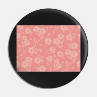 The cute flower pattern in light yellow and peach pink fresh spring colours Pin