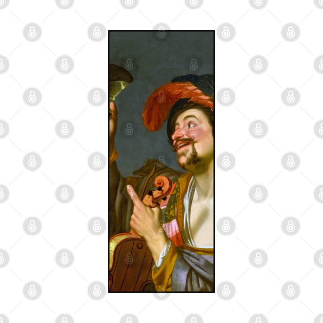 A Merry Violinist by Gerard van Honthorst by academic-art