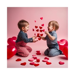 Toddlers celebrating Valentines day T-Shirt