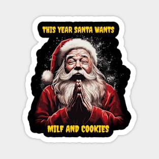 Santas milf and cookies Magnet