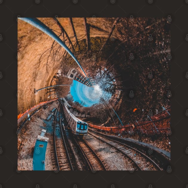 Twisted Tracks, Round World Subway Train Photograph by love-fi