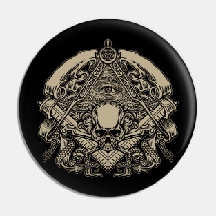 freemasonry emblem Pin