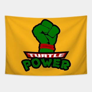 Turtle Power Fist Tapestry