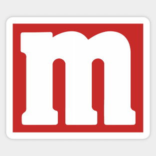 Red Female M&M Decal / Sticker 73