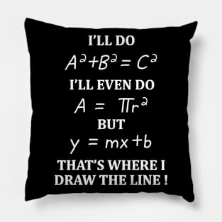 Math Formula Tshirt Graduation Teachers Students Gifts Pillow