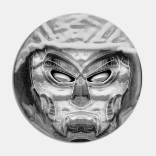 DA-Aldebaran Alien Portraid IAII MonochromaticGP. Pin