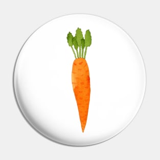 Watercolor ripe carrot Pin