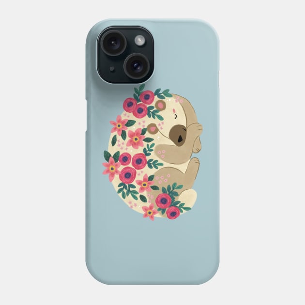 Sleepy Bear Phone Case by MichelleScribbles