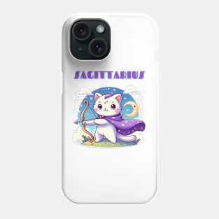 Sagittarius Zodiac Cat Phone Case