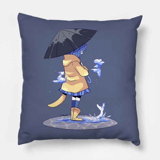 Rainy Day Pillow by GhastlyRune