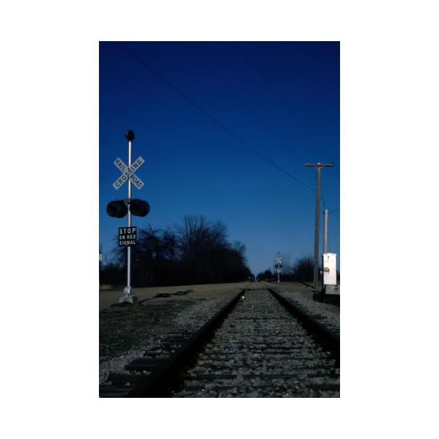 Train crossing in a rural setting by KWAPhoto