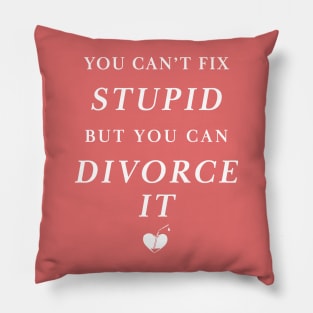 Funny Divorce T Shirt Gift for Divorce Party Pillow