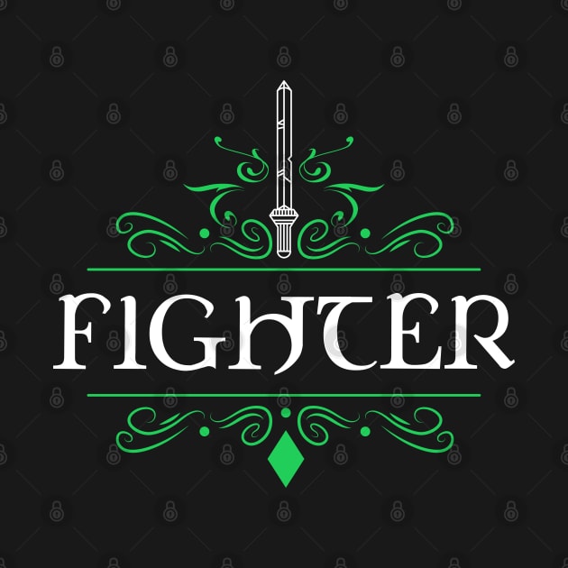 Fighter Character Class RPG Tabletop Gaming by pixeptional