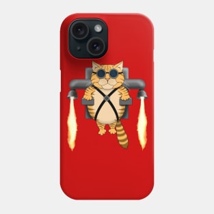 Jet Pack Cat Print Phone Case