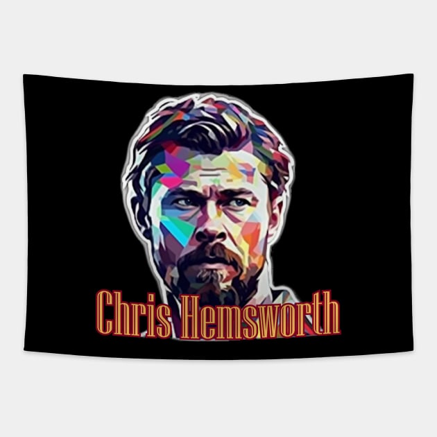 Chris Hemsworth Tapestry by Pixy Official