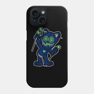 Happy VooDoo Kitty Cat Doll Seattle Colors Phone Case