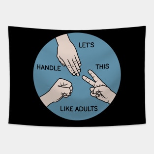 Rock paper scissors Tapestry