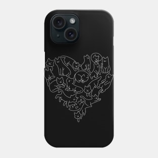 Wool Heart Cats by Tobe Fonseca Phone Case