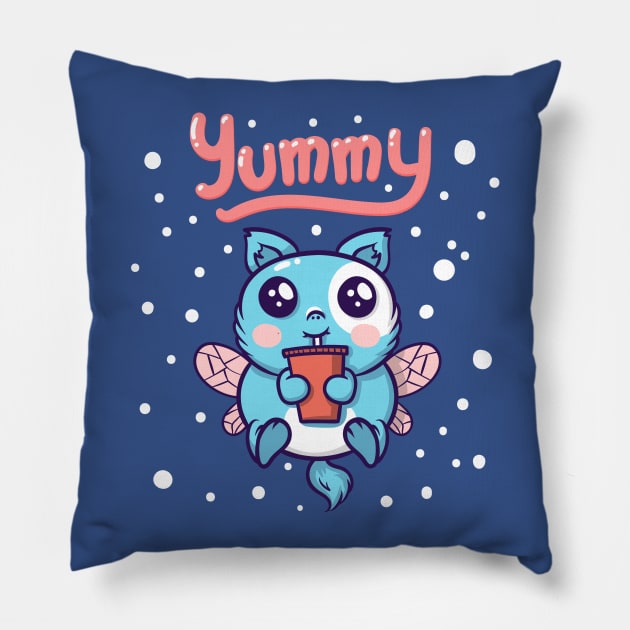 Cute Monster Pillow by UniqueDesignsCo