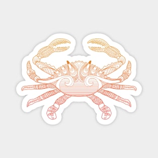 Color Me Crab - Orange Ombre Magnet
