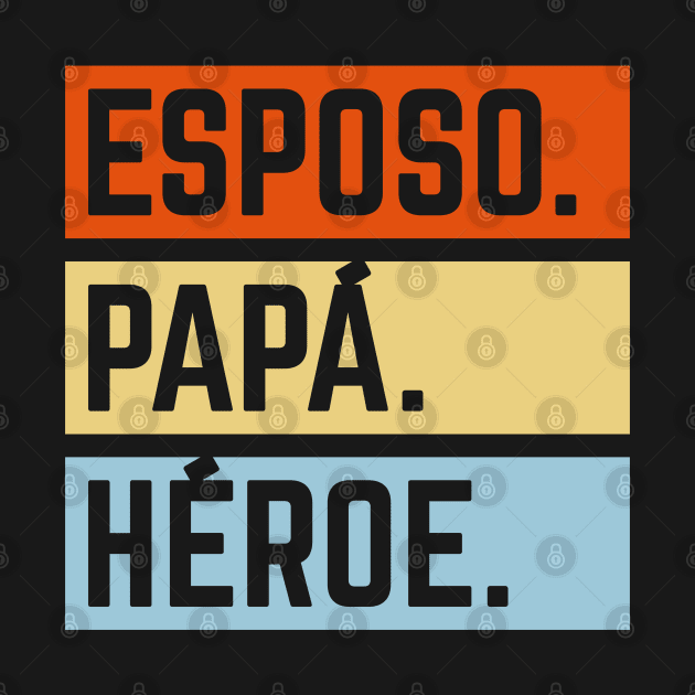 Esposo Papá Héroe (Super Marido / Superhéroe / Black) by MrFaulbaum