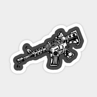 Dope AK 47 water gun illustration Magnet