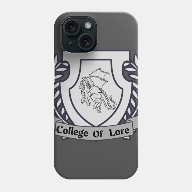 Bard Class College Of Lore Phone Case by DungeonDesigns