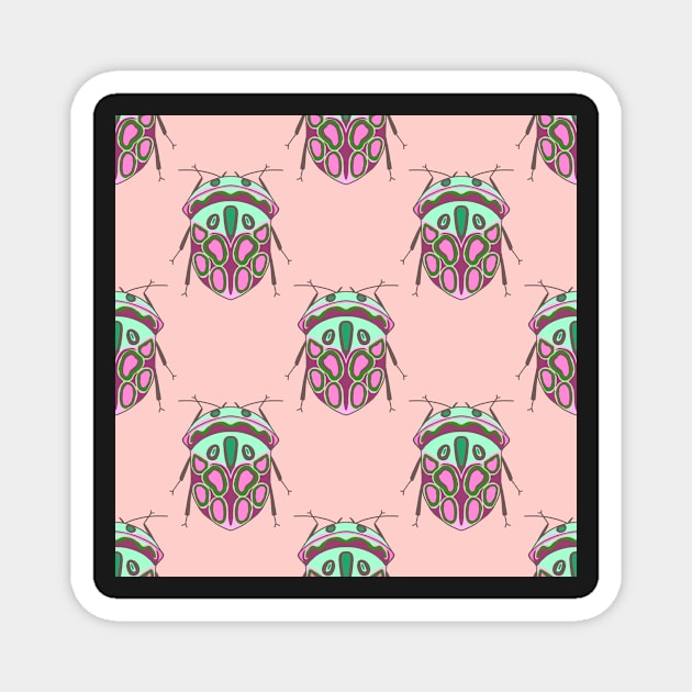Beetle print Magnet by Papergrape