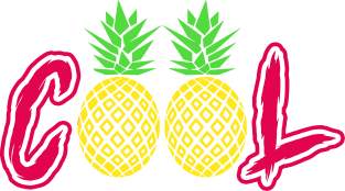 Two Cool Pineapple Magnet