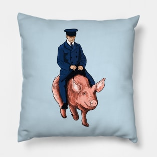 Pig Rider Pillow