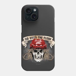 Go with the Flow - funny hockey hair Phone Case