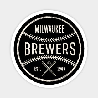 Vintage Milwaukee Brewers by Buck Tee Originals Magnet