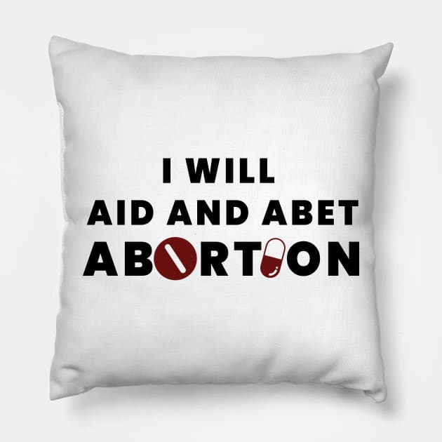 Anti Abortion Protest Design Pillow by Eyanosa