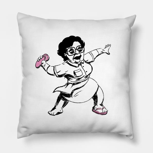 Abuelita Anarchy Pillow by tduffyworld