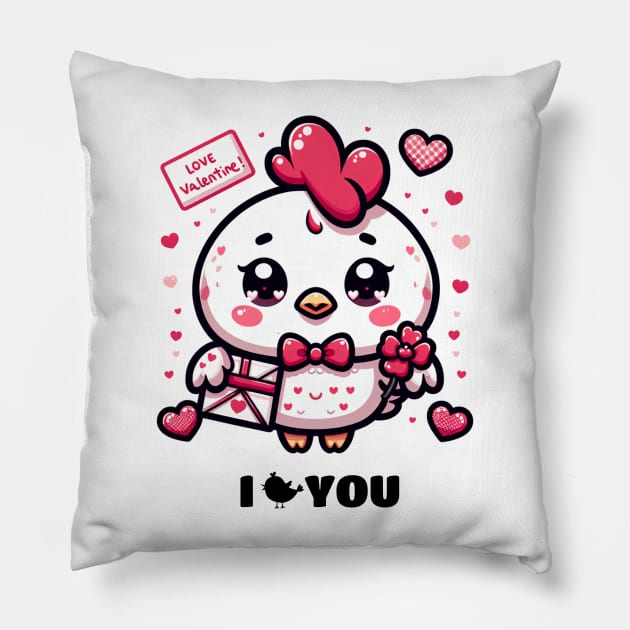 I Chicken You Pillow by DaysMoon